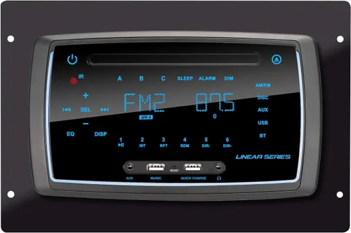 Miniatura 6 de Sistema estéreo de entretenimiento multimedia RV con Bluetooth/DVD/USB/AM/FM/MP3/AUX, receptor de 3 zonas