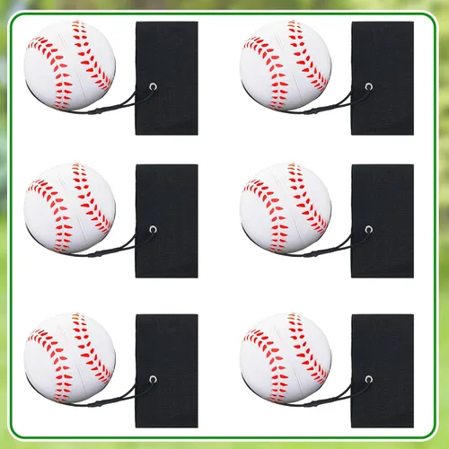 Miniatura 7 de Deekin Bola de retorno de muñeca de 2.36 pulgadas, pulsera deportiva de rebote en una cuerda, rebote para ejercicio de muñeca, diversión