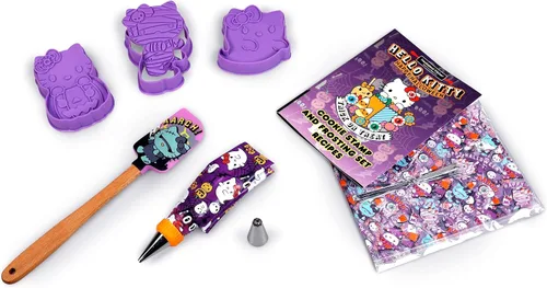 Miniatura 2 de Handstand Kitchen Hello Kitty - Juego de fiesta de galletas de Halloween con sellos de galletas, espátula y más - Jubilado