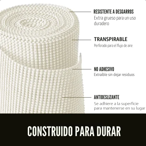 Miniatura 2 de GORILLA GRIP powerGRIP - Forro para cajones y estantes de gabinete, agarre fuerte y resistente, forros no adhesivos para proteger gabinetes