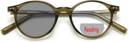 Miniatura 11 de helena TR90Transition fotocromáticos bifocales gafas de lectura para mujeres hombres lupa redonda presbicia lector conducción