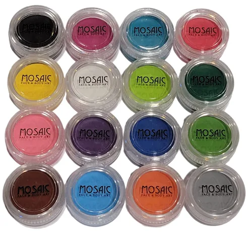 Miniatura 4 de Mosaic HydroCream - Paquetes de personajes de pintura facial para niños, no mancha, lavable, fórmula vegana gentil hipoalergénica. Pasteles