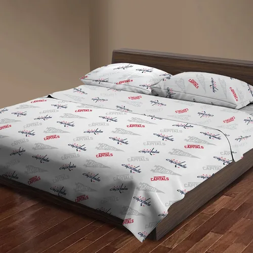 Miniatura 10 de Juego de sábanas tamaño Twin de Boston Bruins NHL con licencia oficial - Ropa de cama cómoda con logotipos del equipo repetidos para fanáticos