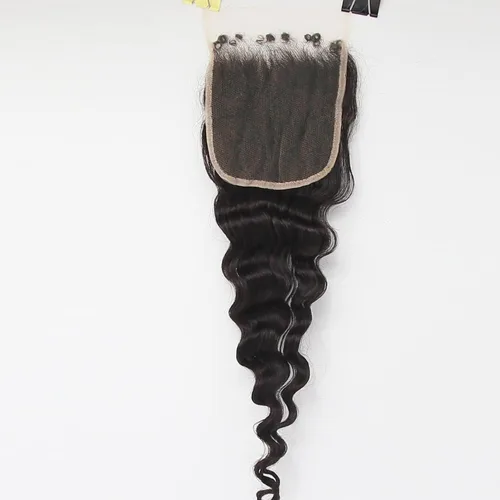 Miniatura 17 de Afro Kinky Curly 5x5 HD Cierre de encaje prearrancado con borde rizado de bebé 4B 4C, cierre de encaje HD de cabello humano transparente