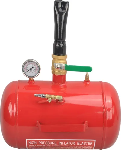 Asentador de talón de neumático de aire de 5 galones, herramienta explosora de 110 PSI para asentar inflador de neumáticos con medidor por GESEXI -