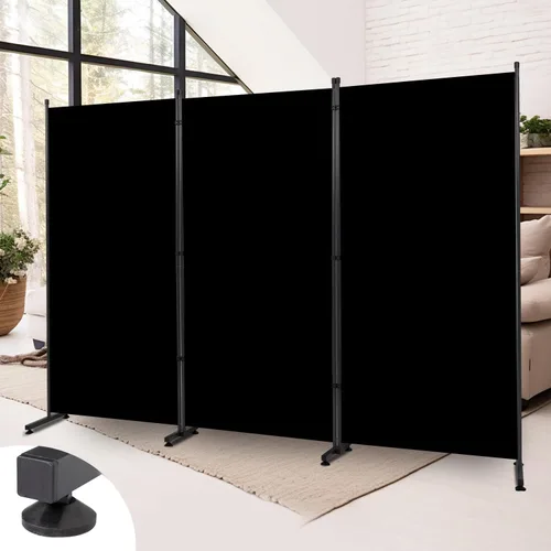 Miniatura 8 de Divisor de habitación, pantalla de privacidad de un solo panel, 71 x 72 pulgadas de alto, divisor grande para separación de habitaciones, tela