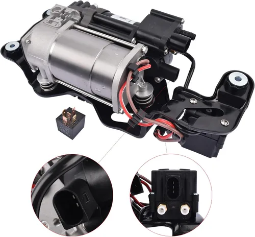 Miniatura 2 de Bomba de compresor de suspensión neumática con soporte 37206875177 Reemplazo para BMW X5 F15 F85 2013-2018 X6 F16 F86 2014-2019 37206868998