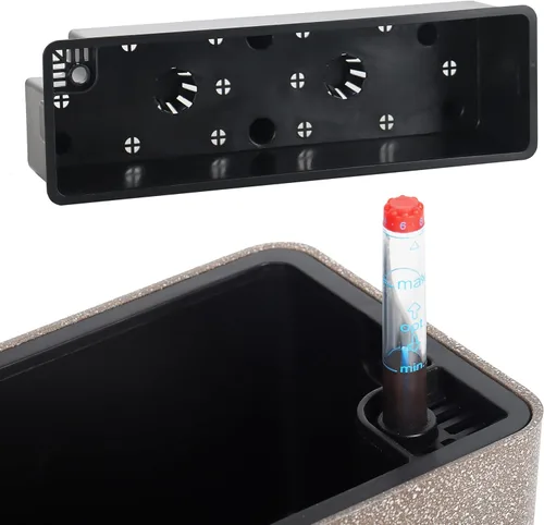 Miniatura 2 de Macetas alargadas con autorriego para ventana, de 5.5 x 16 pulgadas, para interiores, hogar, jardín, maceta decorativa moderna para todas