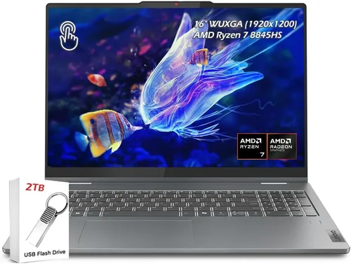 Miniatura 10 de Lenovo IdeaPad Flex 5 2 en 1, pantalla WUXGA de 16 pulgadas, AMD Ryzen 7, 16 GB de RAM, SSD de 512 GB, 1920 x 1200 px, pantalla táctil, Windows 11
