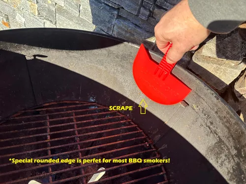 Miniatura 6 de LavaLock Smok-n-Scrape - Parrilla y raspador para ahumar, herramienta de limpieza para removedor de residuos para hervidor Weber, Weber Smokey