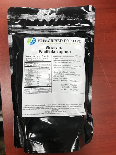 Miniatura 2 de Prescribed For Life Guaraná - Extracto de semilla natural 4:1 (Paullinia cupana), 2.2 lbs