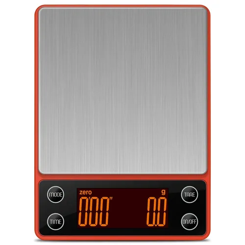 Miniatura 9 de Báscula de café con temporizador de 6.6 lbs/0.00 oz Báscula de café digital portátil recargable, flujo de agua inteligente, adecuado para baristas
