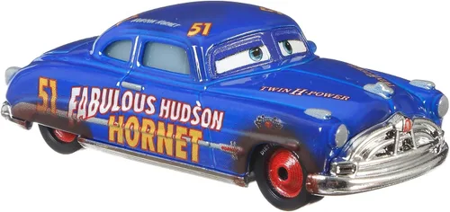 Miniatura 6 de Disney Cars 3 Dirt Track Fabuloso Hudson Hornet Vehículo fundido a presión