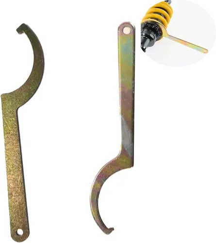Juego de 2 llaves de gancho en forma de C, herramienta para tuercas de 1.654 in a 2.441 in, para tuercas de motocicleta de motocross, bobinas sobre