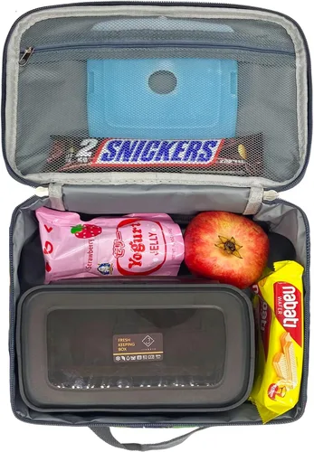 Miniatura 2 de Kulle - Lonchera de astronauta para niños, bolsa de almuerzo con tema espacial aislada, lonchera térmica reutilizable para niños, para la escuela