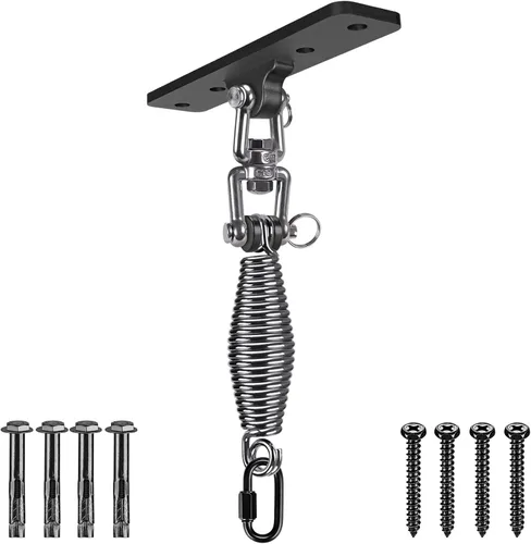 Miniatura 10 de Dolibest Colgador de vigas de acero resistente, soporte para bolsa pesada, colgador de bolsa pesada I Beam para percha de saco de boxeo