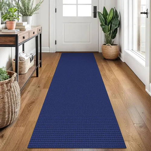 Miniatura 173 de EARTHALL Alfombra de pasillo 3x14 pies, alfombras lavables extra largas para pasillos, tejidas, antideslizante, alfombra trenzada para entrada
