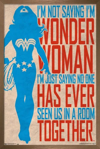 Miniatura 16 de Trends International DC Comics - Póster de pared de identidad secreta, Mujer Maravilla, 22.375 x 34 pulgadas, versión enmarcada en negro Versión