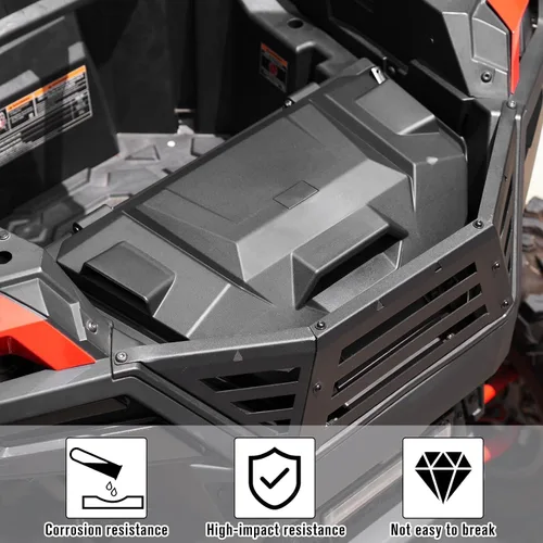 Miniatura 6 de A & UTV PRO Caja de Carga Trasera de 42 QT para 2020-2026 Polaris RZR PRO XP/RZR PRO XP 4/2022-2024 RZR Turbo R Accesorios, Contenedor