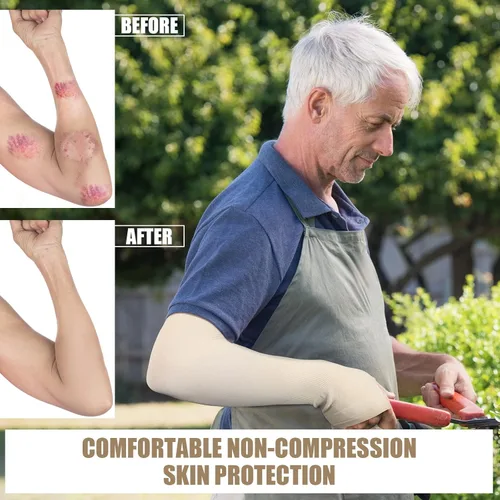 Miniatura 2 de Eurzom 8 pares de fundas protectoras de piel para ancianos, manga fina para el brazo, moretones contra abrasiones, desgarros, exposición al sol