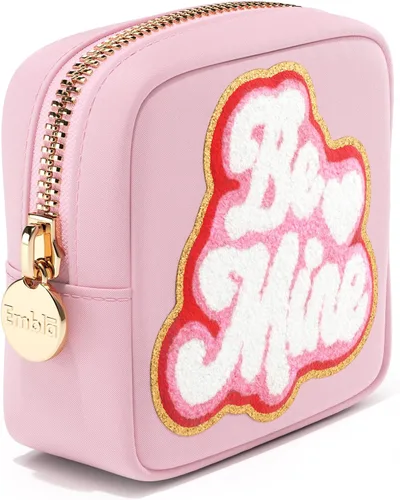 Miniatura 6 de BE MINE - Bolsa de maquillaje de San Valentín, bolsa de viaje para cosméticos y neceser, bolsa de nailon con cremallera, lindo organizador