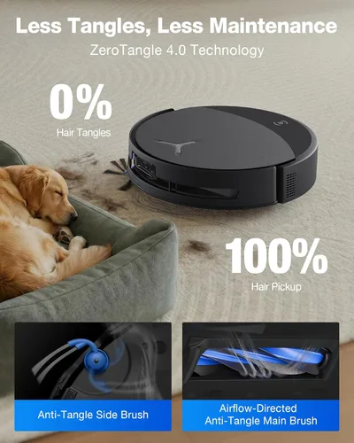 Miniatura 4 de ECOVACS DEEBOT T90 PRO OMNI Robot Aspirador y trapeador, succión de 30,000 Pa, mopa de rodillo OZMO autolimpiante instantánea, limpieza TruEdge
