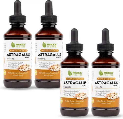 Miniatura 7 de Maxx Herb Extracto de raíz de astrágalo: la tintura líquida de máxima fuerza se absorbe mejor que las cápsulas o el polvo, para apoyo inmunológico