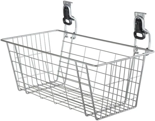 Miniatura 20 de Rubbermaid FastTrack - Organizador de garaje multiusos, capacidad de 50 libras, sistema de almacenamiento montado en la pared de níquel satinado