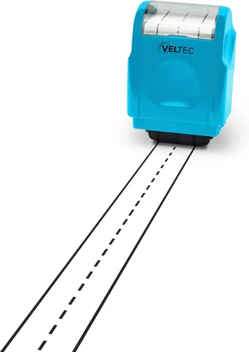 Miniatura 6 de Veltec Sello de rodillo de práctica de líneas de escritura a mano para niños, padres y profesores (azul claro)