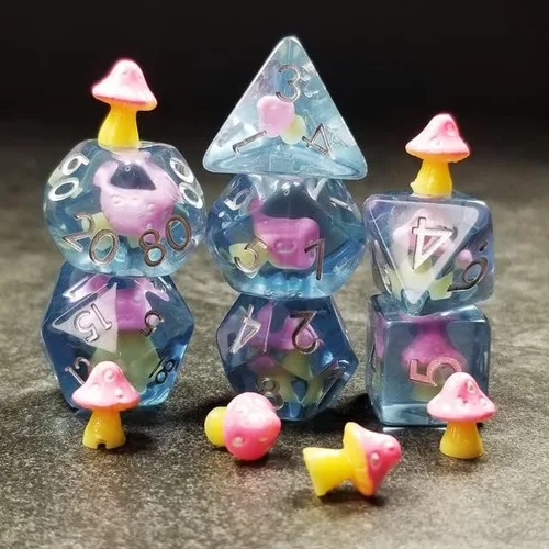 Miniatura 16 de Sage's Portal Familiars and Reagents - Juego de dados de resina para DND, juego de dados poliédricos para Dungeons and Dragons RPG de mesa TTRPG