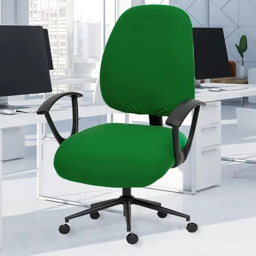 Miniatura 38 de Fundas elásticas para asiento de silla de oficina de escritorio - Funda universal de spandex para silla de computadora - Fundas removibles lavables