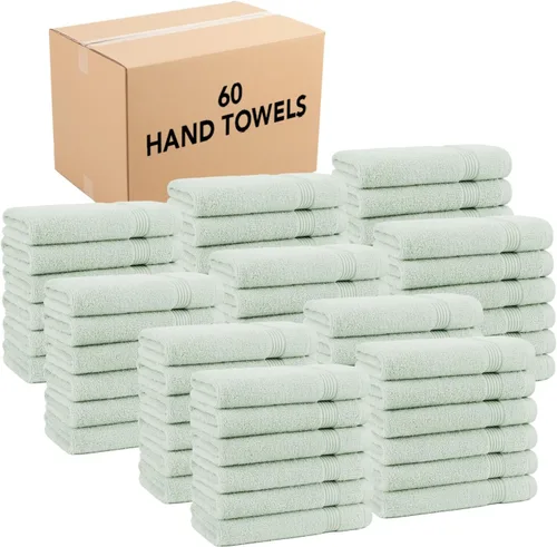 Miniatura 42 de Arkwright - Juego de 6 toallas de baño, 100% algodón súper suave, 600 GSM, de secado rápido y absorbente, artículos de lujo para el baño con 2 Lapis