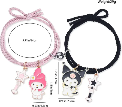 Miniatura 6 de Collar de anime figura de joyería para adolescentes kawaii mejores amigos gargantilla colgante para niña Metal Tiendaita