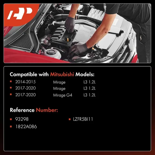 Miniatura 2 de A-Premium Iridium Platinum Bujías compatibles con Mitsubishi Mirage 2014-2015/2017-2020, 1.2L, paquete de 3