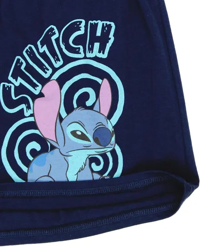 Miniatura 6 de Disney Lilo and Stitch - Pantalones cortos para hombre Classic L Azul marinoflor y brillo