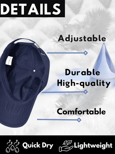 Miniatura 5 de FASHIXD Gorra de béisbol unisex impermeable para exteriores, sombrero de secado rápido All Senson