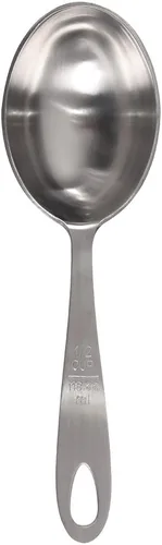 Miniatura 6 de Lindy's MPC4 - Juego de cucharas medidoras de acero inoxidable de 4 piezas, plata, 9 pulgadas de largo