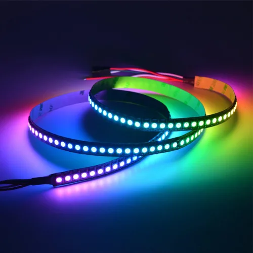 Miniatura 4 de WS2812B Tira de luces LED de 3.2 pies 1M WS2812B 144LEDs Programable Individual Direccionable WS2811 Tira de LED RGB 5050 incorporada IP30 No
