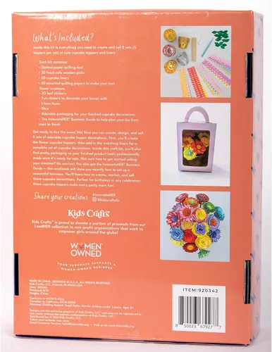 Miniatura 7 de Kids Crafts Business in A Box para niñas: alternativa perfecta al aire libre de limonada y bonito regalo de cumpleaños para niñas de 8 a 13 años