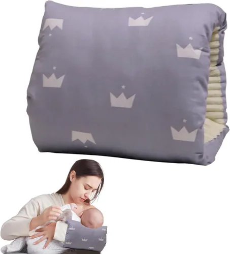 Miniatura 9 de Almohada de brazo de alimentación para bebé, almohada de algodón suave para recién nacido, almohada de lactancia para bebé, almohada de apoyo