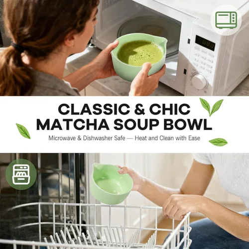 Miniatura 8 de Traditional Matcha Tea Set, 8-Piece Complete Matcha Kit Set with Chawan Ceramic Bowl with Spout, Bamboo Whisk and Holder, Scoop, Sifter, Tea Towel