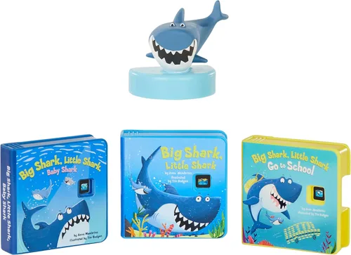 Little Tikes Story Dream Machine Big Shark, colección Little Shark Storytime, libros, casa aleatoria, personaje de reproducción de audio, regalo y