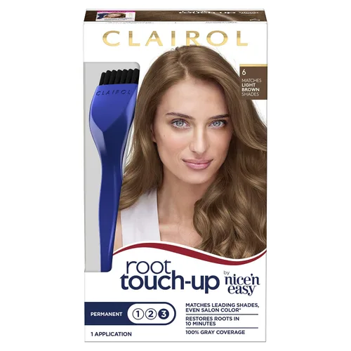 Miniatura 25 de Clairol Nice'n Easy Root Touch-Up - Tinte permanente para el cabello, color de cabello rubio oscuro 7, cobertura del 100 % de las canas, fácil 7