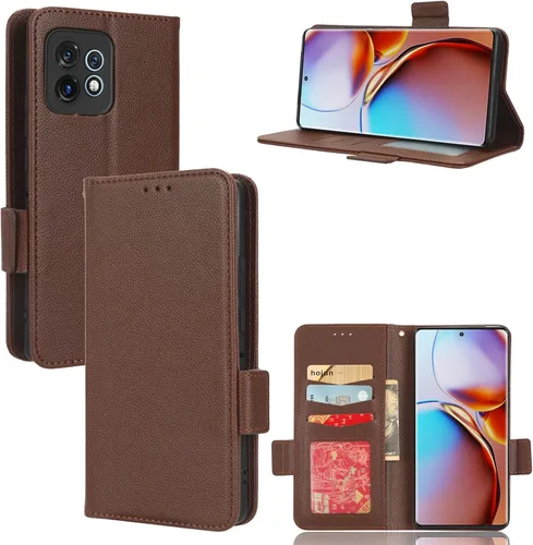 Miniatura 28 de Funda de piel sintética compatible con Motorola Moto E22 4G, funda de piel sintética compatible con Motorola Moto E22i 4G, color negro