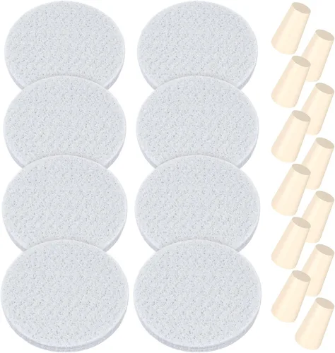20 filtros y tapones de café reutilizables de repuesto compatibles con el sistema Toddy Cold Brew (incluye 8 filtros de café y 12 tapones de goma de