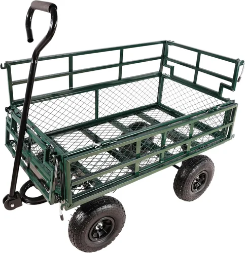 Miniatura 2 de Con un remolque de cuatro ruedas con un lado desmontable de doble cubierta, el coche de red multifuncional de acero resistente se puede utilizar
