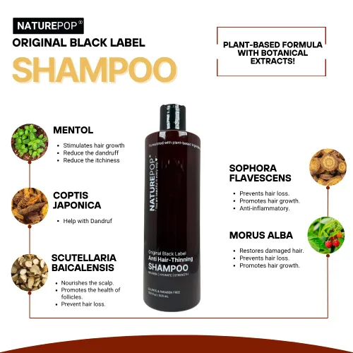 Miniatura 4 de Champú para la caída del cabello con ajo negro - Previene la caída del cabello, estimula el crecimiento, sin sulfato sin parabenos, champú Ajo Negro