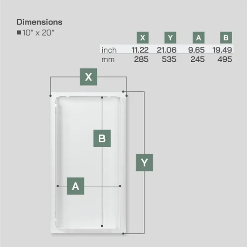 Miniatura 2 de Vent Systems Panel de acceso de metal blanco de 4 x 4 pulgadas - Puertas de fácil acceso - Panel de acceso para paneles de yeso, pared, electricidad