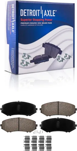 Miniatura 7 de Detroit Axle - Kit de freno delantero para Suzuki Grand Vitara 06-13 Rotores de freno de cerámica pastillas de freno 2006 2007 2008 2009 2010 2011