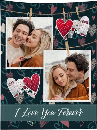 Miniatura 13 de Manta personalizada con foto, manta personalizada con imagen para regalos de pareja, mantas de franela personalizadas para adultos, niños